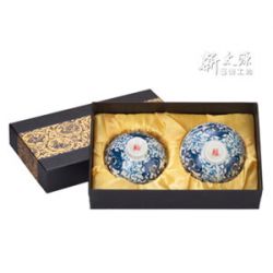 藍彩祥瑞雙入響杯