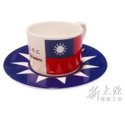 國旗咖啡杯盤組