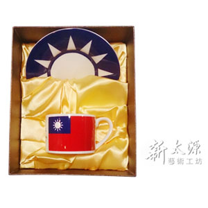 國旗咖啡杯盤組