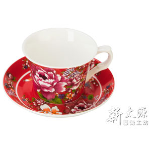 新牡丹咖啡杯盤組(共6色)