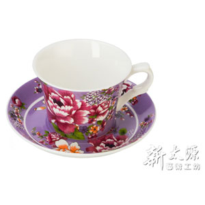 新牡丹咖啡杯盤組(共6色)