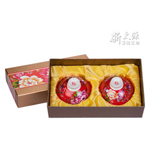 紅花雙入響杯